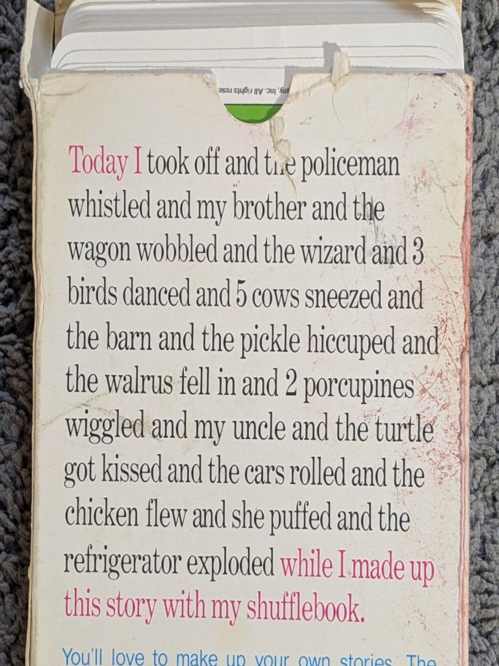 Vintage Shuffle Book Story Card Game - A Golden Book - Picture 2 of 3